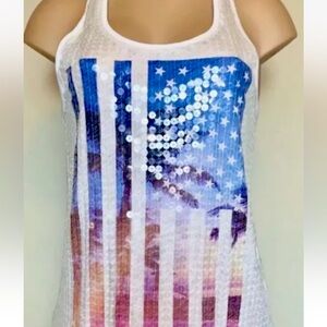 Victoria Secret PINK Patriotic Tank Size Small
